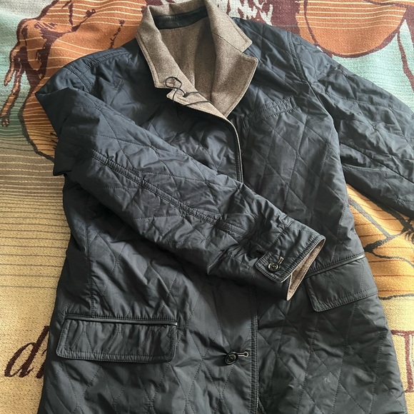 Ermenegildo Zegna Black Quilted Jacket